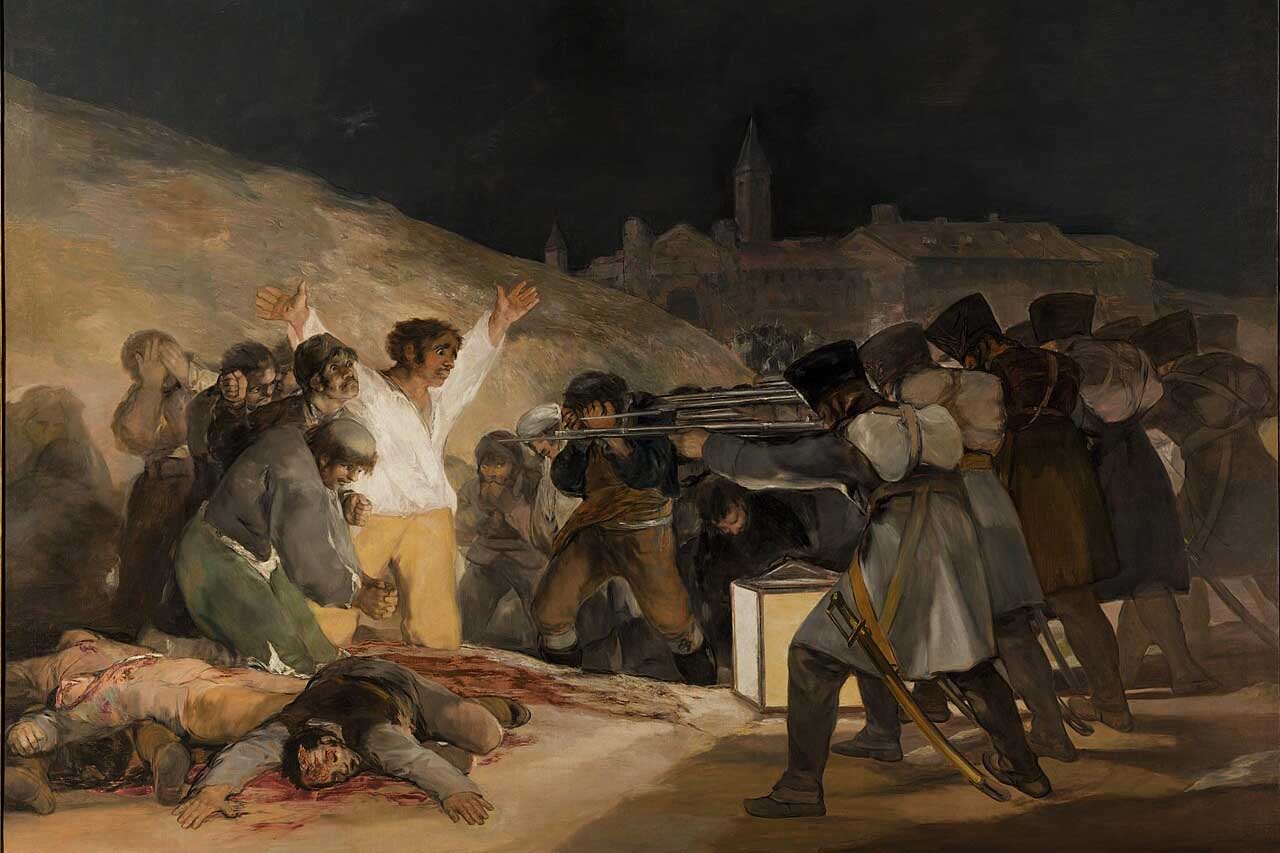 Il dipinto "Il tre maggio 1808" (foto: Wikipedia)