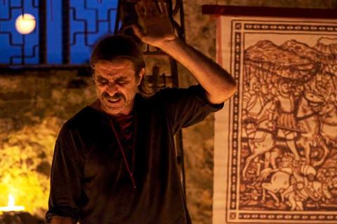 Giovanni Calcagno in "La canzone di Orlando" (foto di Dario Formica)