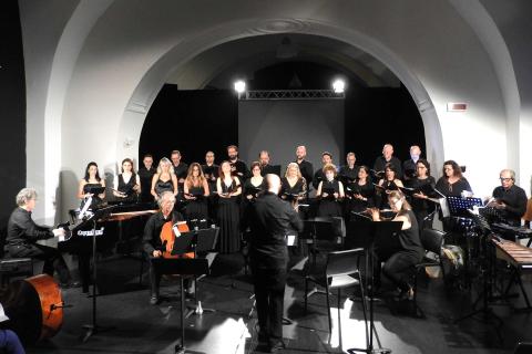 La Camerata Polifonica Siciliana durante il concerto