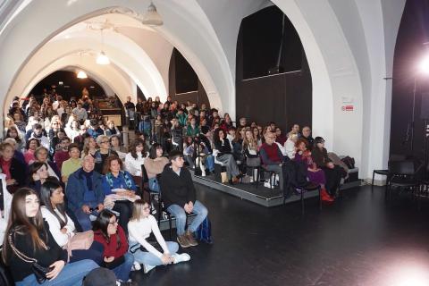 Il pubblico presente al Cut per l'iniziativa