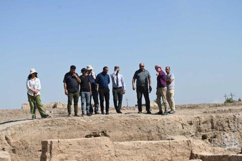 Ispettori dello SBAH in visita a Tell Muhammad