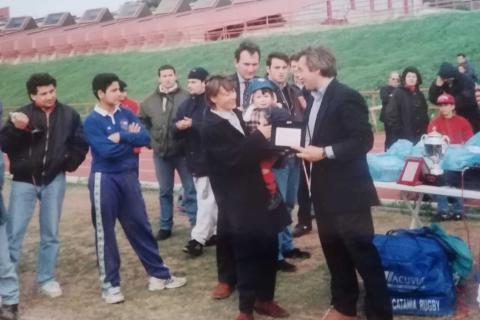 Un momento della cerimonia di premiazione della prima edizione del torneo
