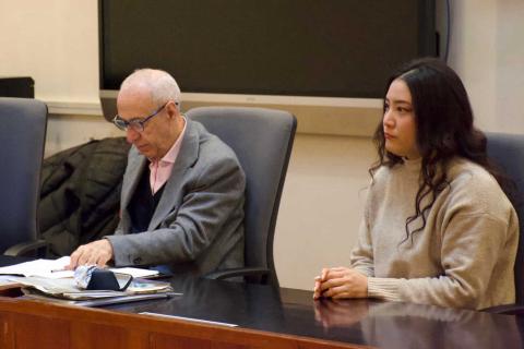 Il prof. Giuseppe Di Fazio e la soprano Shiori Morita 