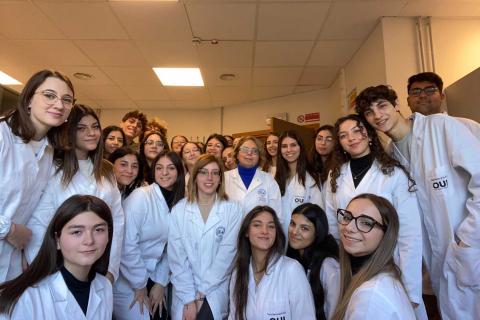 Studentesse e studenti che hanno partecipato alle attività laboratoriali del Dipartimento di Scienze del farmaco e della salute