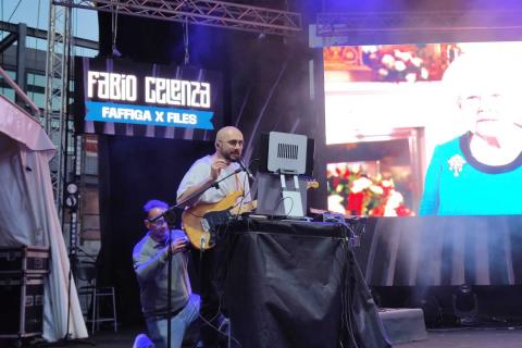 Fabio Celenza durante il concerto
