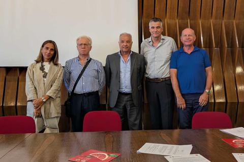 I rappresentanti di Unict e Consorzio con l'assessore regionale Salvatore Barbagallo