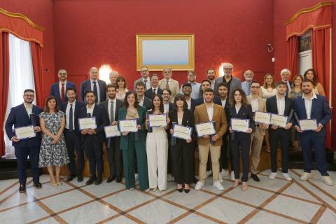 Gli allievi e i rappresentanti di Unict e di Maire