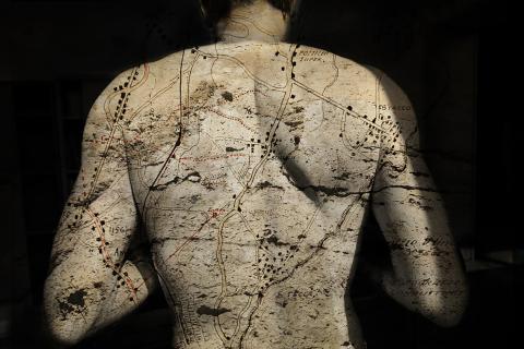 Carmen CARDILLO, Corrispondenze 1915-2025, stampa giclee, 70x100 cm (particolare istallazione 80x300 cm)