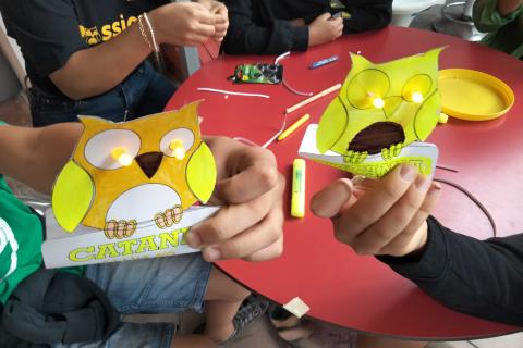I gufetti, mascotte di Sharper Night