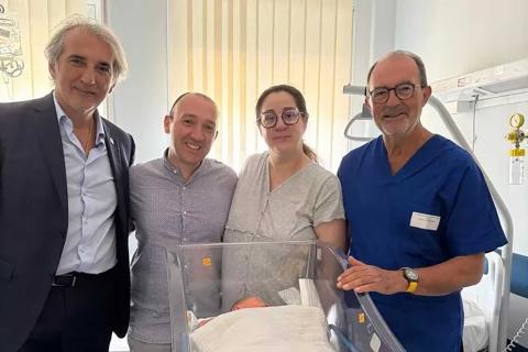 I genitori di Mattia insieme con Pierfrancesco Veroux e Paolo Scollo (foto: Ansa)