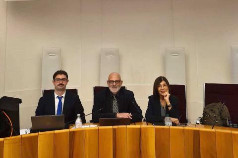 In foto da sinistra Giacomo Santoro, Manfredi Merluzzi e Lina Scalisi