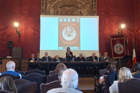Un momento dell'intervento della prorettrice Lina Scalisi