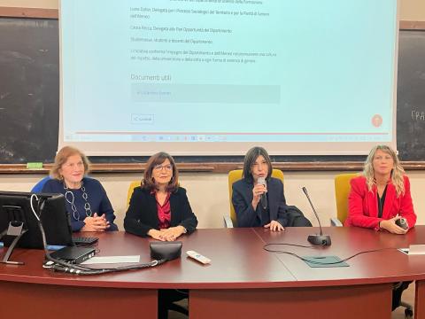 In foto da sinistra Liana Daher, Loredana Cardullo, Lina Scalisi e Cinzia Recca