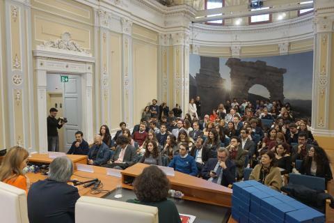 Un momento della cerimonia 