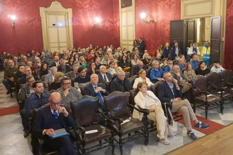 Aula magna gremite nel corso dell'incontro