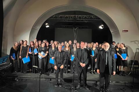 Il Coro d'Ateneo e i maestri Franco Lazzaro, Giuseppe Sanfratello e Paolo Cipolla