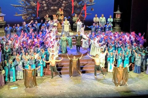 Un momento dello spettacolo