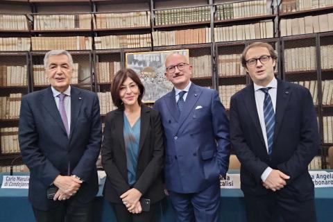 In foto da sinistra Narciso Salvo di Pietraganzili, Lina Scalisi, Giacomo Pace Gravina e Fabrizio D'Avenia