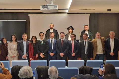 Gli undici professionisti insieme con la commissione giudicatrice