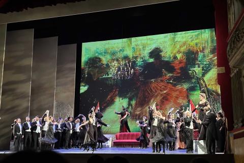 Un momento dello spettacolo