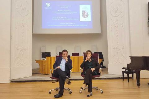 Un momento dell'intervento della prof.ssa Lina Scalisi