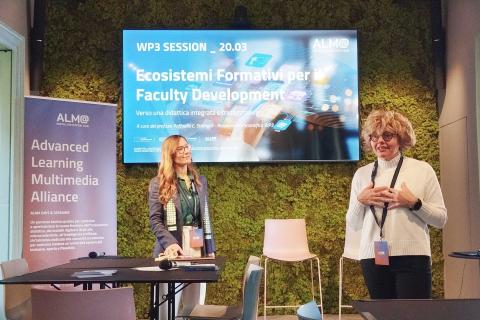 Le docenti Raffaella C. Strongoli e Marnie Campagnaro