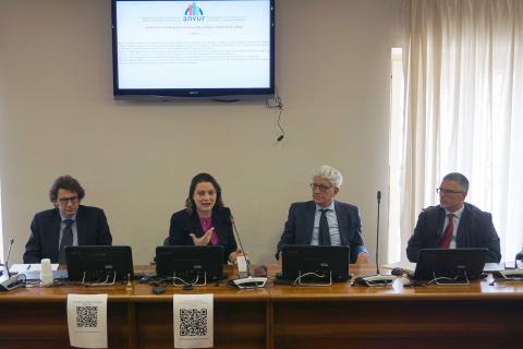 Un momento dell'intervento della prof.ssa Maria Nardo