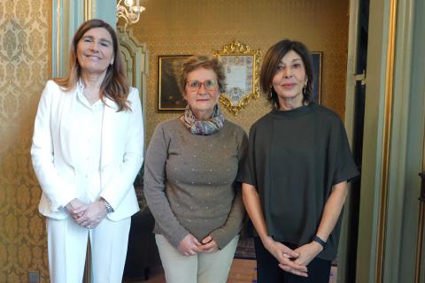In foto da sinistra Ida Nicotra, Gabriella Alfieri e Lina Scalisi