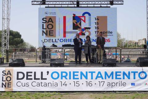 Un momento della cerimonia di inaugurazione