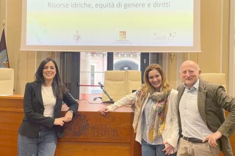 In foto Teresa Graziano, Alessia Marzo e Giuseppe Cirelli