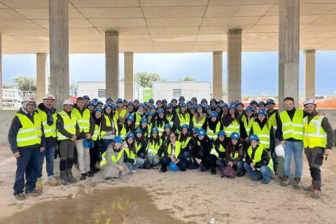 Gli studenti della Sds di Architettura di Siracusa impegnati al cantiere "Le Cantine Syraca"