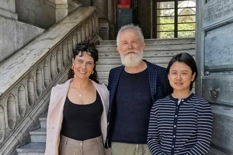 In foto da sinistra Lavinia Benedetti, Stefano Rapisarda e He Danyang