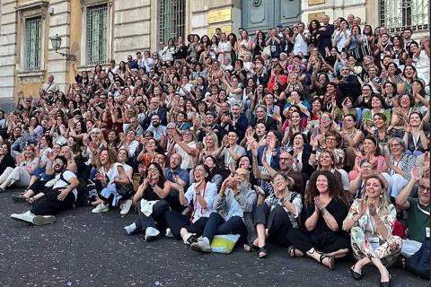 I partecipanti alla quinta Conferenza Italiana sulla Ricerca di Servizio Sociale