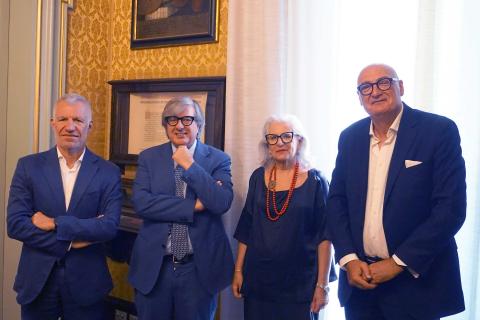 In foto da sinistra Carlo Mandelli, Enrico Foti, Margherita Ferrante e Maurizio Ninfa
