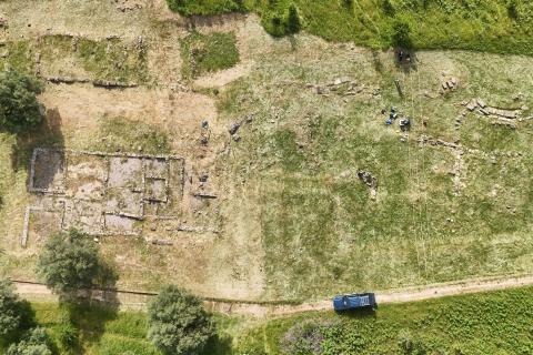 veduta dei resti archeologici di Castiglione delle Paludi