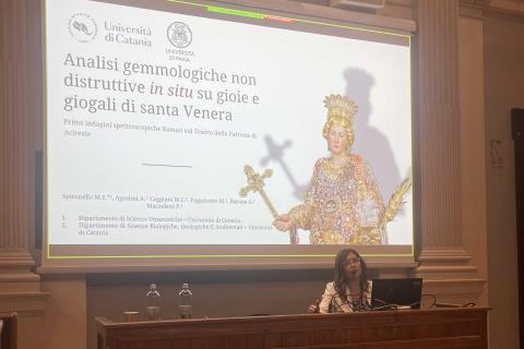 Un momento dell'intervento di Marilisa Spironello di Unict