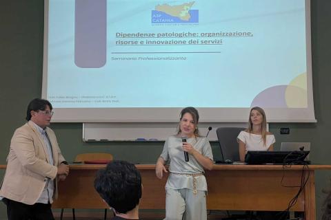 In foto da sinistra Fabio Brogna, Melita Nicotra e Beatrice Petrosino
