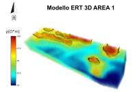 Modello ERT 3D dell’area 1