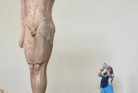 Kouros di Capo Sounio al Museo Archeologico di Atene