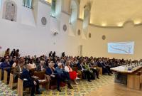 Pubblico presente nell'aula magna del Monastero dei Benedettini