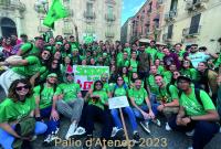 Una immagine del team di Scienza Matematiche Fisiche Naturali al Palio 2023