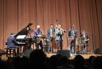 Un momento dell'esibizione di Stefano Di Battista Quartet insieme con i fratelli Cutello