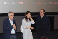 Marco Bellocchio, Barbara Ronchi e Fausto Russo Alesi (foto di Gaia Tripi)