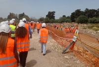 Un momento delle attività didattiche alle Cantine Syraka di Siracusa
