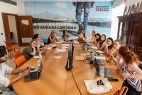 Un momento della riunione del team Comunicazione di Eunice