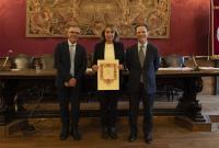 Francesca Zuccarello con Corrado Spinella e Francesco Priolo