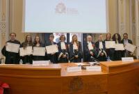 Un gruppo di diplomati della Scuola Superiore dell'Università di Catania