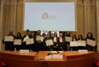 Un gruppo di diplomati della Scuola Superiore dell'Università di Catania