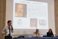 Il rettore Francesco Priolo nel corso della lezione al Liceo scientifico statale "Galileo Galilei" di Catania