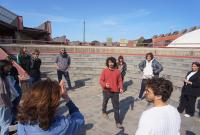 Un momento della performance di studenti e docenti